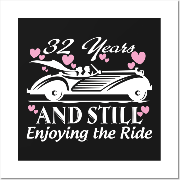 Anniversary Gift 32 years Wedding Marriage Wall Art by bestsellingshirts